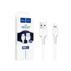 Cabo de Carregamento Hoco X20 Flash Lightning 3M Branco